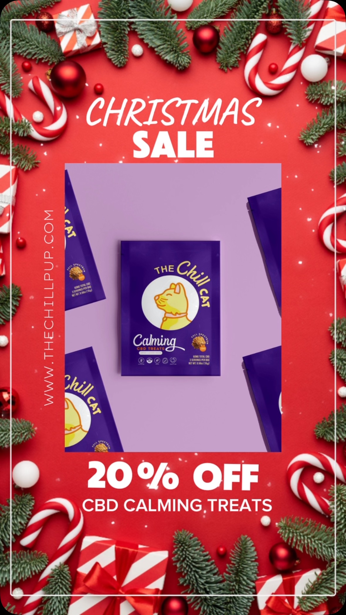 🎄🐾 Calm for the Holidays! 🐾🎄
This season, give your pup the gift of peace and chill! 🎁 Enjoy 20% OFF our calming treats—no code needed!
Not sure what they’ll love? Try our Variety Pack to find their perfect match. 🐶✨
🛍️ Shop now and make their holidays paws-itively stress-free!
#thechillpup #thechillpet #calmpup #HolidayDeals
#chillvibes