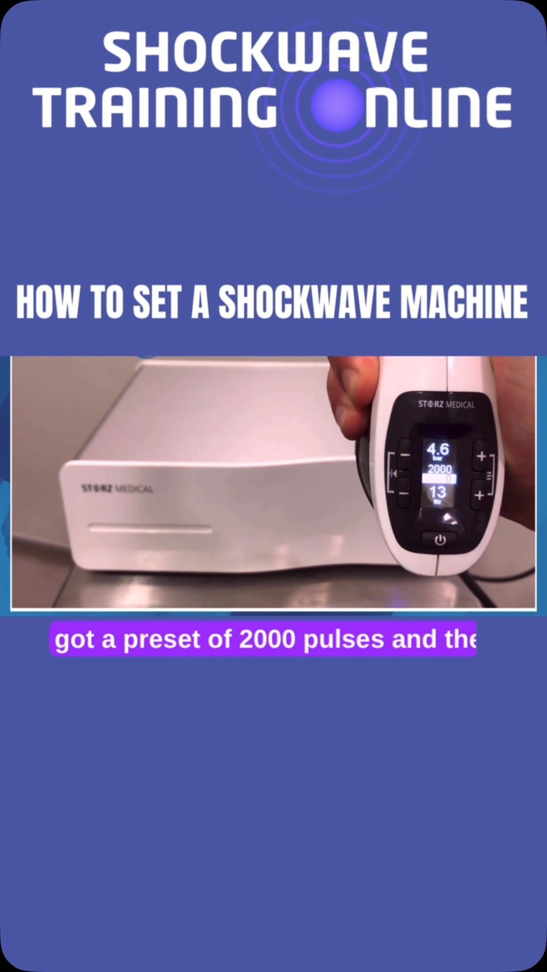 🚀 Master Shockwave Therapy with Ease! 🚀
Setting up your shockwave machine has never been this simple:
🔧 Pressure – Set it to match your therapy goals.
🎵 Frequency – Adjust for maximum effectiveness.
🔢 Number of Shocks – Tailored for each patient.
That’s it! In just a few steps, you’re ready to deliver transformative results. 🌟 Whether you’re a beginner or a seasoned pro, our online shockwave course will equip you with everything you need to excel in this cutting-edge therapy.
📚 Learn at your own pace.
🌐 Accessible from anywhere.
✅ Perfect for busy professionals.
💻 Visit www.shockwavetrainingonline.com to get started today!
#ShockwaveTherapy #OnlineCourse #PhysicalTherapy #ShockwaveTraining #ContinuingEducation #TherapistLife #MedicalEducation #Physiotherapy #ChiropracticCare #HealthcareTraining #TherapyTools #ShockwaveMadeEasy
Let me know if you’d like to adjust the tone or style!