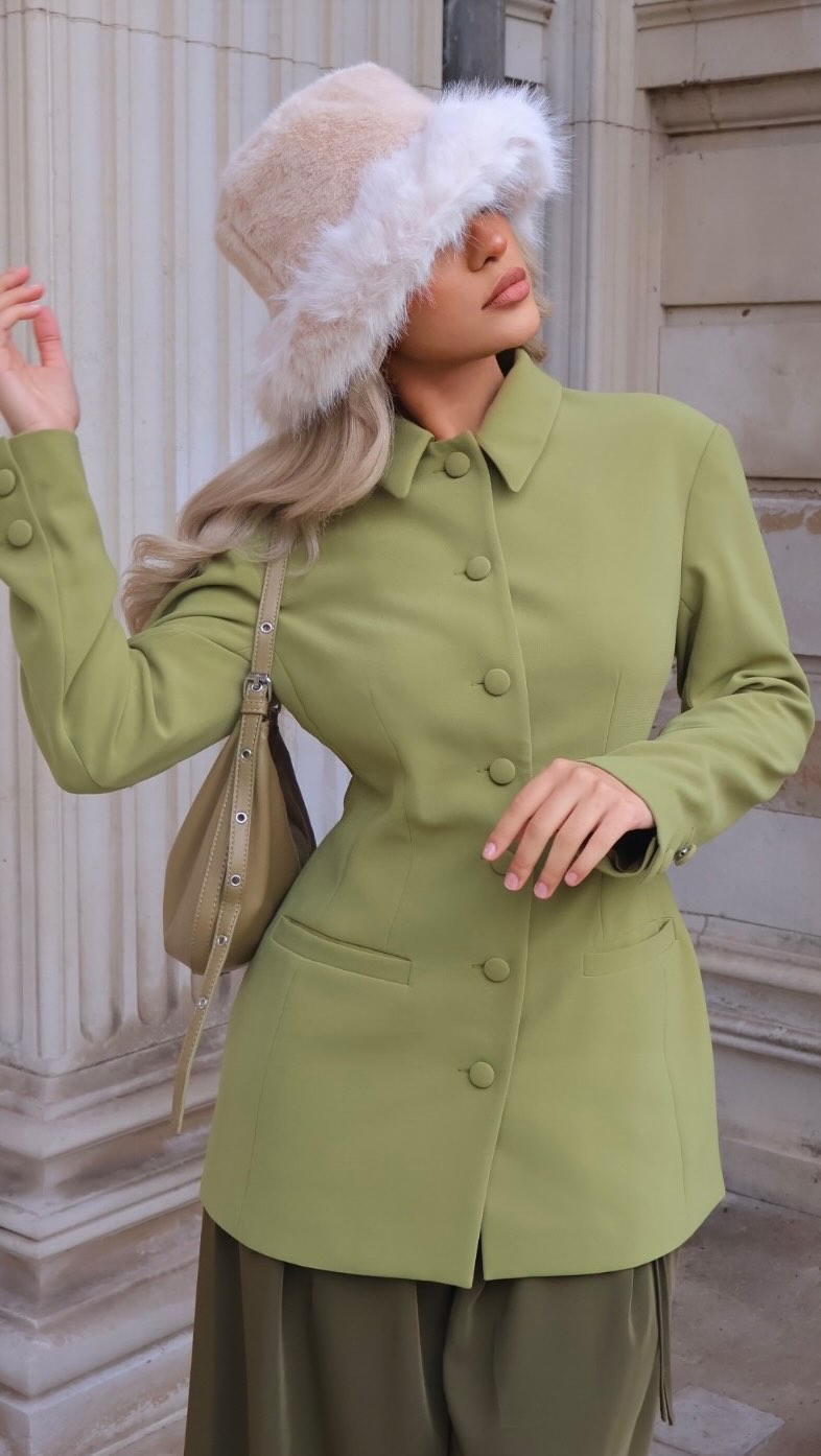 When you decide to go a bit rogue and post a reveal of the Khaki Blazer - our favourite piece from the upcoming Blazer Edit!