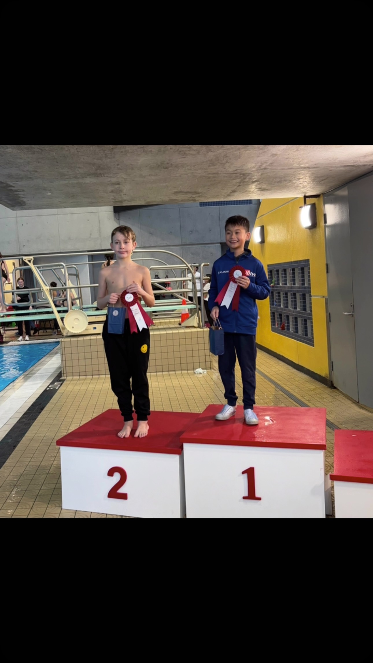 IDiveās Novice Competitive Team young divers achieved amazing results in the Candy Cane diving competition in Langley last weekend. Here are our divers in the LTD events:
Girls F
Lennox: Gold
Girls E
MuQiao: 6th
Boys E
Carter: Silver
Girls D
Charlotte: Gold
Siaana: Bronze
Yanna: 9th
Kira: 10th
Boys D
Emerson: Gold
Girls C
Alyssa: Gold
Louie: 9th
Ivy: 10th
Girls A
Samantha: Gold
What an achievement!!š„ š„ š„
Congratulations to our divers and to our coaches: Richard, Madeline, Krysta!