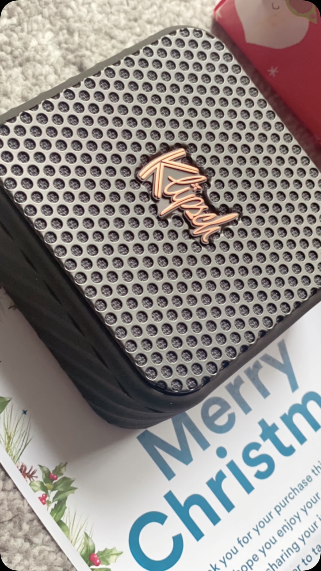 It really is starting to feel like Christmas 🎅 🎄 thanks to the team at @indigodistr for this power house portable @klipschaudio Austin speaker. 🔊