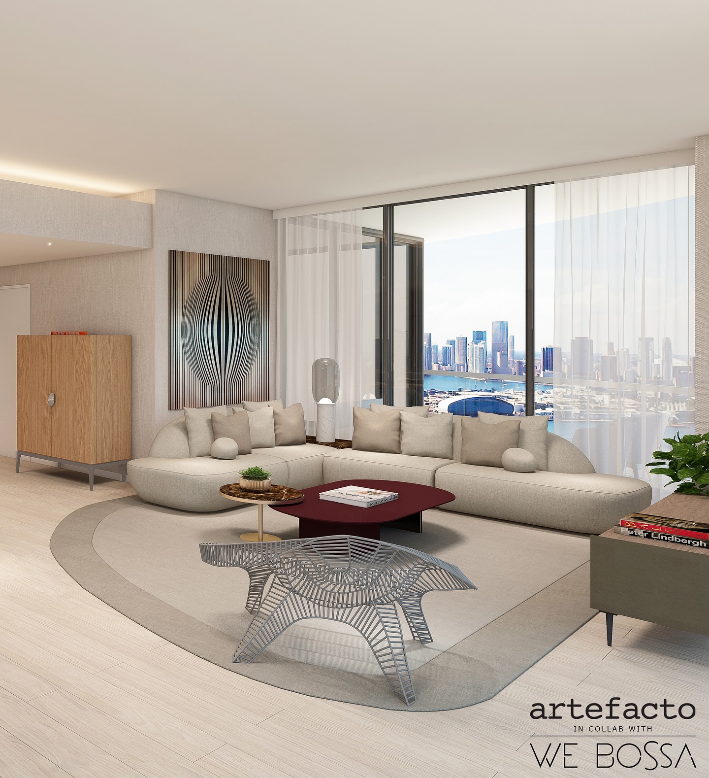 #WeBossa is proud to collaborate with @artefactousa on the prestigious Five Park Miami Beach Residences project, offering unparalleled luxury and style ✨ #fiveparkmiamibeach #interiordesign #luxuryhomes