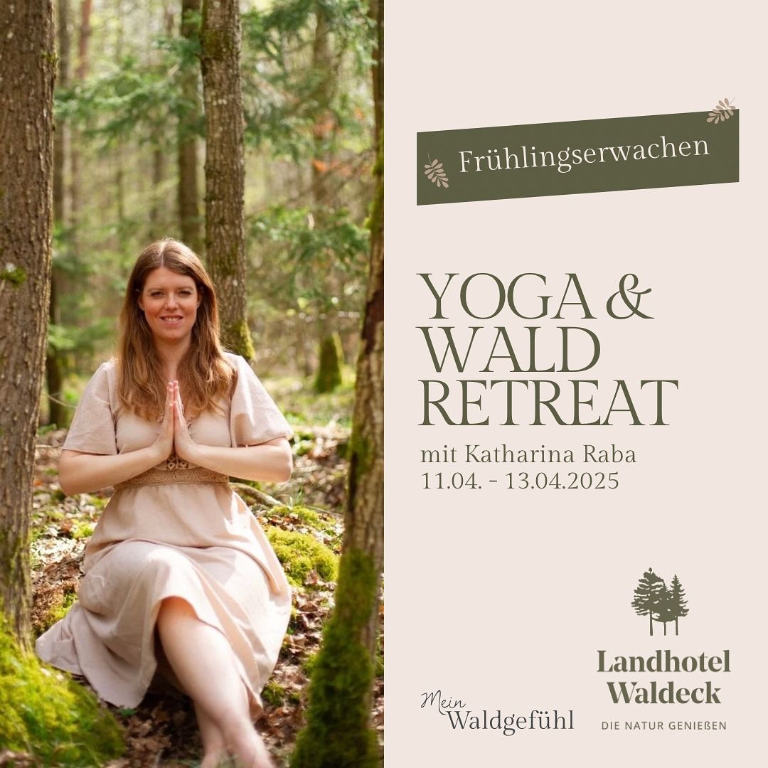Hallo zusammen!
Ich lade dich zu meinem 1. Yoga und Wald Retreat im April ein.
Gemeinsam starten wir in den Frühling 2025.
Sammle dich fernab vom Alltag, tauche tiefer in die Yogapraxis ein, komm zur Ruhe und genieße die ersten Sonnenstrahlen und warmen Tage in Raustetten im @landhotel.waldeck
Yoga und Waldbaden unterstützt dich dabei Balance zu finden und in deiner Mitte anzukommen.
Worauf wartest du?
Ich freue mich auf euch.
Eure Katharina
#yoga #waldbaden #yogaretreat #yoganaturretreat #auszeitretreat #waldliebe #naturauszeit #seelebaumelnlassen #bayern #bayernliebe #nürnberg #stuttgart #augsburg #nördlingen