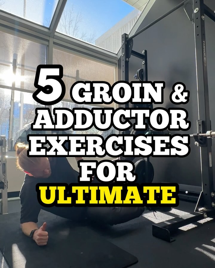5 Groin & Adductor Exercises for Ultimate
I’ve personally dealt with finicky adductors and know how annoying they can be. When they’re weak or injured they don’t prevent you from doing everything, but they get in the way of performing at 100%. Try adding these exercises to your training to work those hard-to-reach muscles.
1️⃣ Low Copenhagen Plank Isometric
Hold for 30-60 seconds per side. Focus on keeping your hips as low to the ground as possible to challenge the adductors at length.
2️⃣ Low Copenhagen Plank Lifts
Perform 6-12 controlled reps per side. Lower with control and use some force to get yourself back up.
3️⃣ High Copenhagen Plank Lifts
Perform 6-12 reps per side. Using your hand instead of your elbow increases the stability challenge and allows you to drop deeper into your hips.
4️⃣ Step-Out Dumbbell Lunge
Perform 6-10 reps per side. Step laterally and bring the dumbbell to your outside foot before stepping back.
5️⃣ Step-Out Dumbbell Lunge & Clean
Perform 6-10 reps per side. After stepping out, step back with more power to clean the dumbbell to your shoulder.
These exercises will be included in phase 2 of the Ultimate Performance Training Off-Season Program, which is kicking off soon. Interested in learning more? Check out the link in my bio for details.
Save this post and share it with a teammate who could benefit!