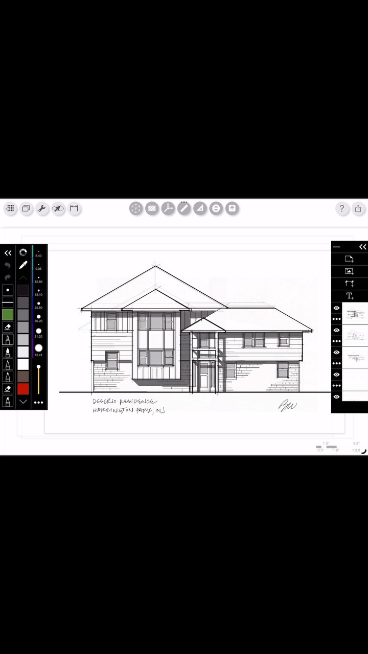 Sketchtime! #sketch #renovation #harringtonparknj