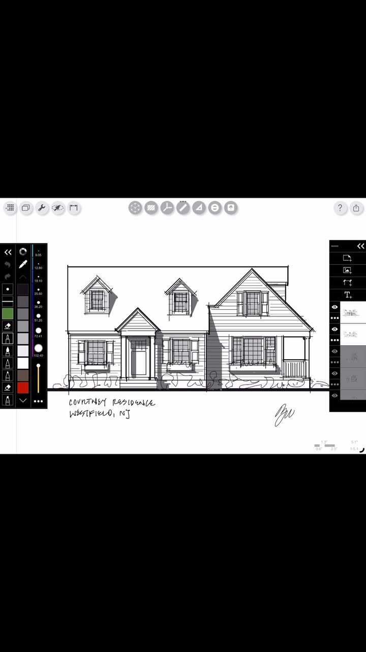 Sketchtime! #sketch #renovation #westfieldnj