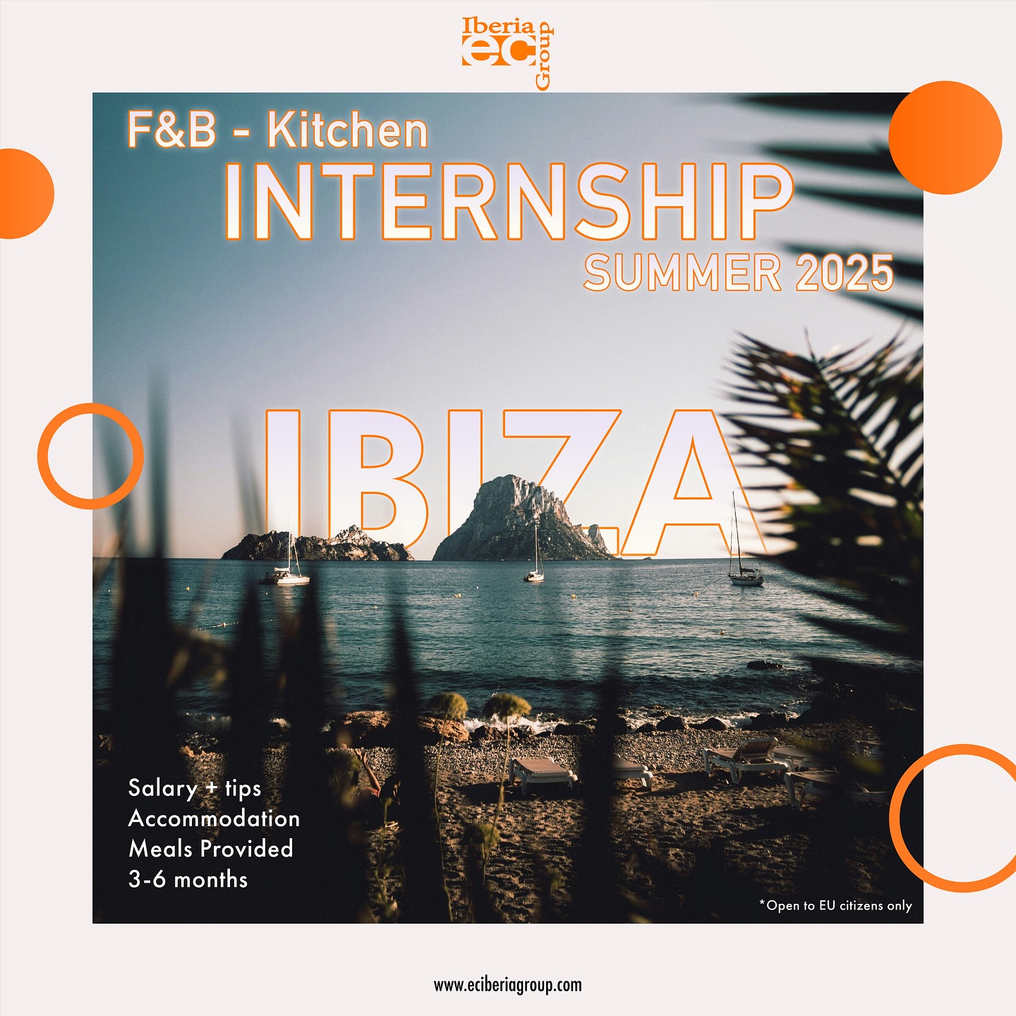 🌟 Internship Opportunity in Ibiza – Summer 2025! 🌴
Gain hands on experience while enjoying the vibrant lifestyle of Ibiza!
We’re connecting candidates with a top beach club hiring for the following roles:
• Food & Beverage (F&B) Intern
• Kitchen Intern (Culinary Students)
✅ Accommodation & meals provided
💶 Salary + tips included
📅 3-6 months starting May 2025
🇪🇺 Open to EU citizens only
📩 Apply Now or Get More Information!
Spots are limited – Submit your application here: https://forms.gle/hLVp5hTzprpHPDZEA
#internship #erasmus #studyabroad #hospitalityinternship #summerjob