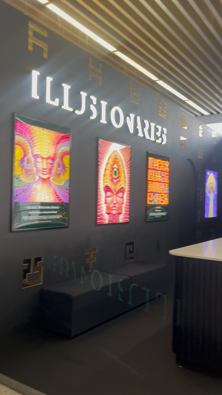 Come to @lllusionaries with me to see the Entheon exhibition by Alex and Alysson Grey 🧿
“An Immersive Journey into the Realms of Humanity and Spirituality Through Visionary Art”
#illusionaries #spirituality #spiritualart #visionary #exhibition