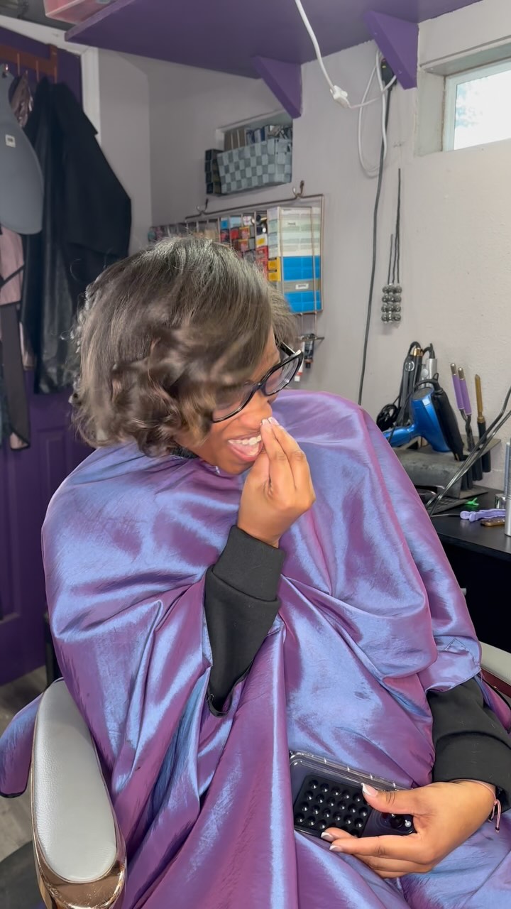 If you don’t feel like this when I’m finished, I’ll recommend you to another stylist.
But seriously, this is Red all day, everyday, twice on Sunday! No she doesn’t have Tourette’s, she’s just a ball of excitement ready to burst 😂😂
#silkpress #houstonsilkpress #houstonhairstylist #houstonhair #explore #ciral #naturalhair #naturalhairstyles #pearlandhair #pearlandhairstylist