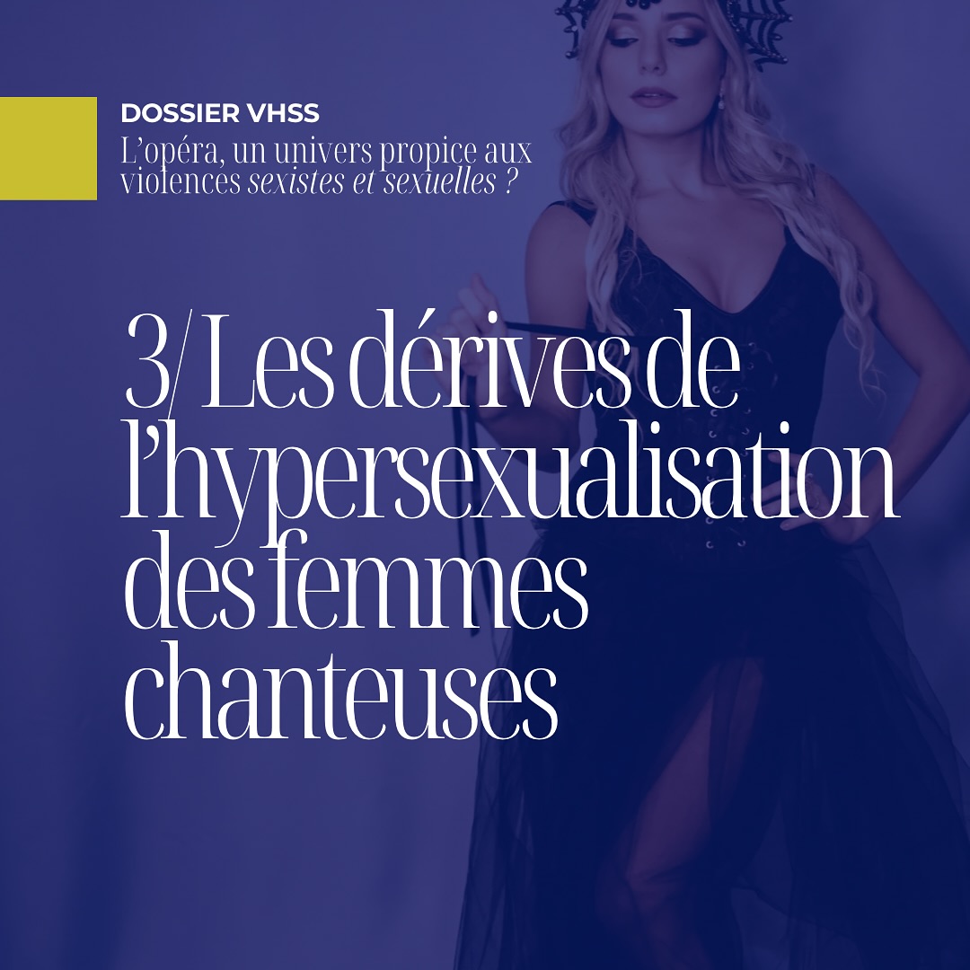 Le troisieme volet de l'étude sur les violences sexistes et sexuelles dans le monde de l'Opéra s'intéresse au phénomène de l'hypersexualisation des femmes chanteuses.
Cette étude a été menée par Marie Buscatto, Professeure de Sociologie, Université Paris I Panthéon-Sorbonne et lonela Roharik, Sociologue, Ingénieure d’études, Ecole des Hautes Etudes de Sciences Sociales.
Publiée le 6 mars 2024, l’article écrit par Soline Helbert, chanteuse lyrique, diplômée en droit des universités de Pari | et Paris II, y pose cette question : “L’opéra, un univers propice aux violences sexistes et sexuelles ?”
Dans le sillage du mouvement #MeToo, la question des violences sexistes et sexuelles à l’œuvre dans les mondes de l’art - musique, cinéma, cirque, danse ou théâtre - s’est imposée avec force dans les débats publics, les médias ou encore les institutions publiques et privées.
#VHSS #sexisme #harcelement #pouvoir #hiérarchie #association #opera #artistelyrique #operasinger #violence #discrimination #musicien #musicienne #metoo #femme #homme @cellule_audiens_vhss
@culture_gouv @consentisinfo @theconversation.fr