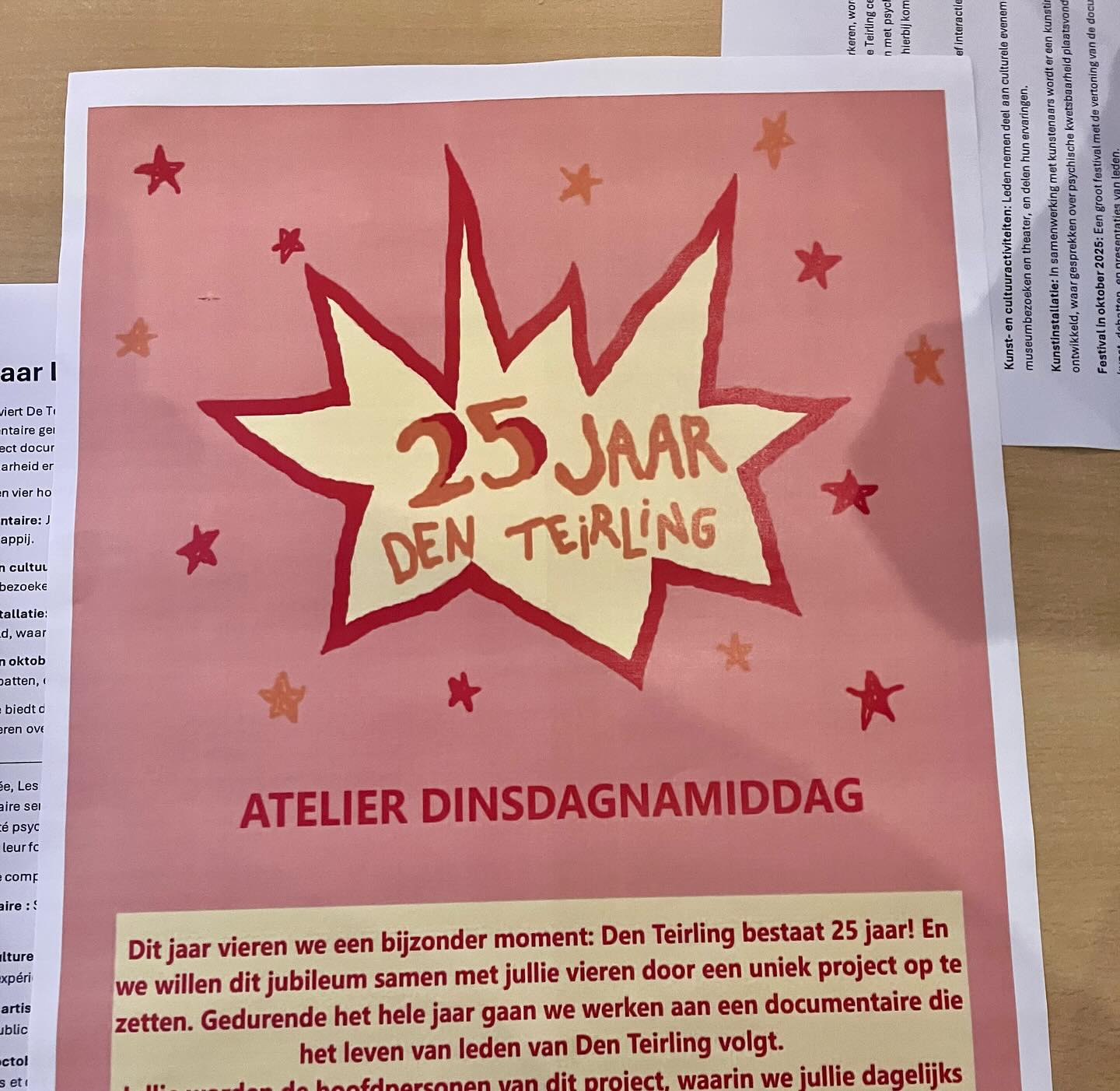 **Den Teirling bestaat 25 jaar in 2025…en we hebben iets groots in petto.**
🎥 Een verhaal dat verteld móét worden.
🎭 Een festival dat je niet wilt missen.
✨ Grootse plannen voor de toekomst.
Benieuwd? Blijf ons volgen.
#25jaarDenTeirling #WordtVervolgd #Kunst #Cultuur #Toekomst