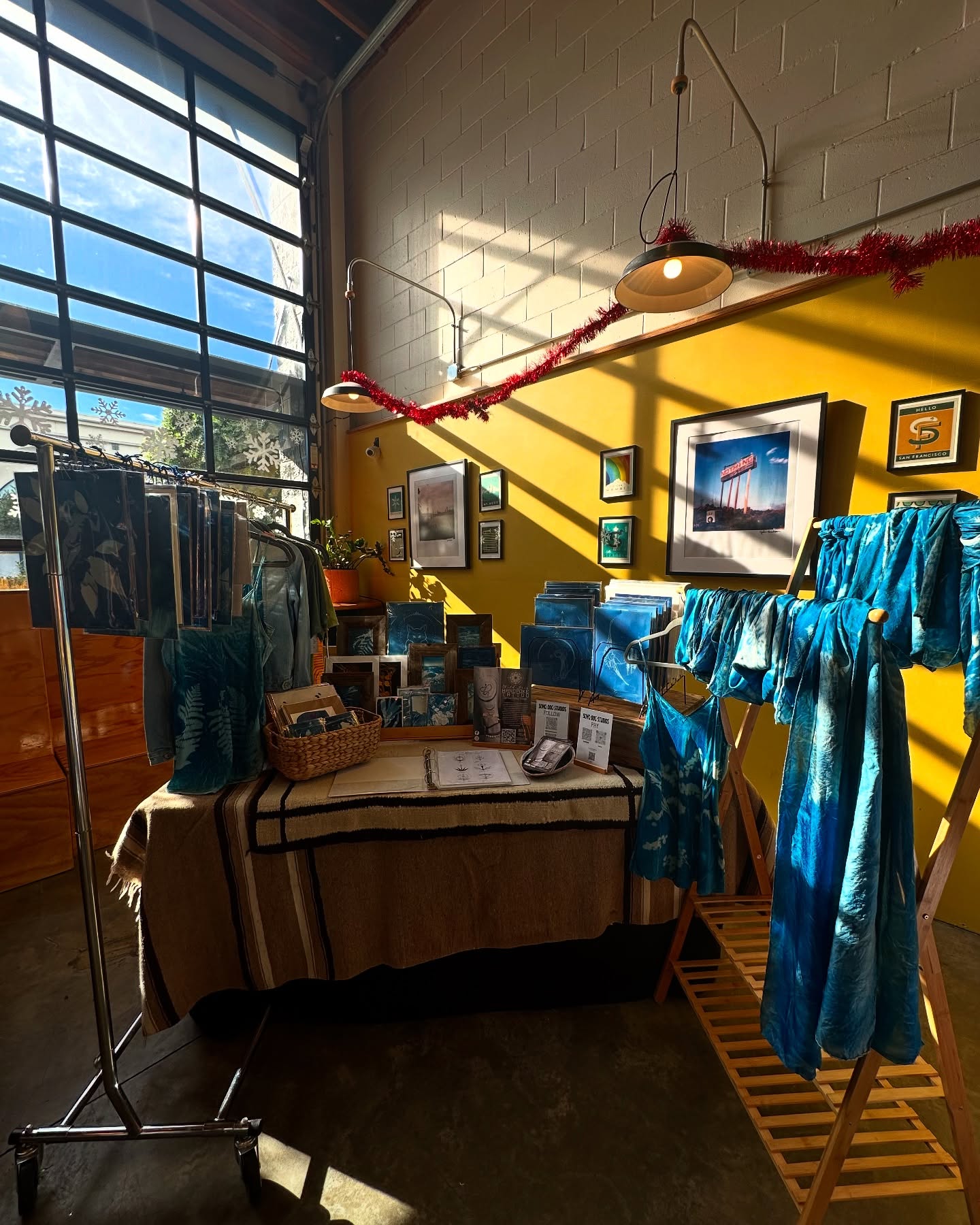 Come see me at the @otherbrotherbeer Winter Market today from 11:30-4:30! I have silks, prints, and tattoo signups. I also have a special collection of my Flash tattoo designs that I have printed with cyanotype. I only have a few, so come grab them while they last!