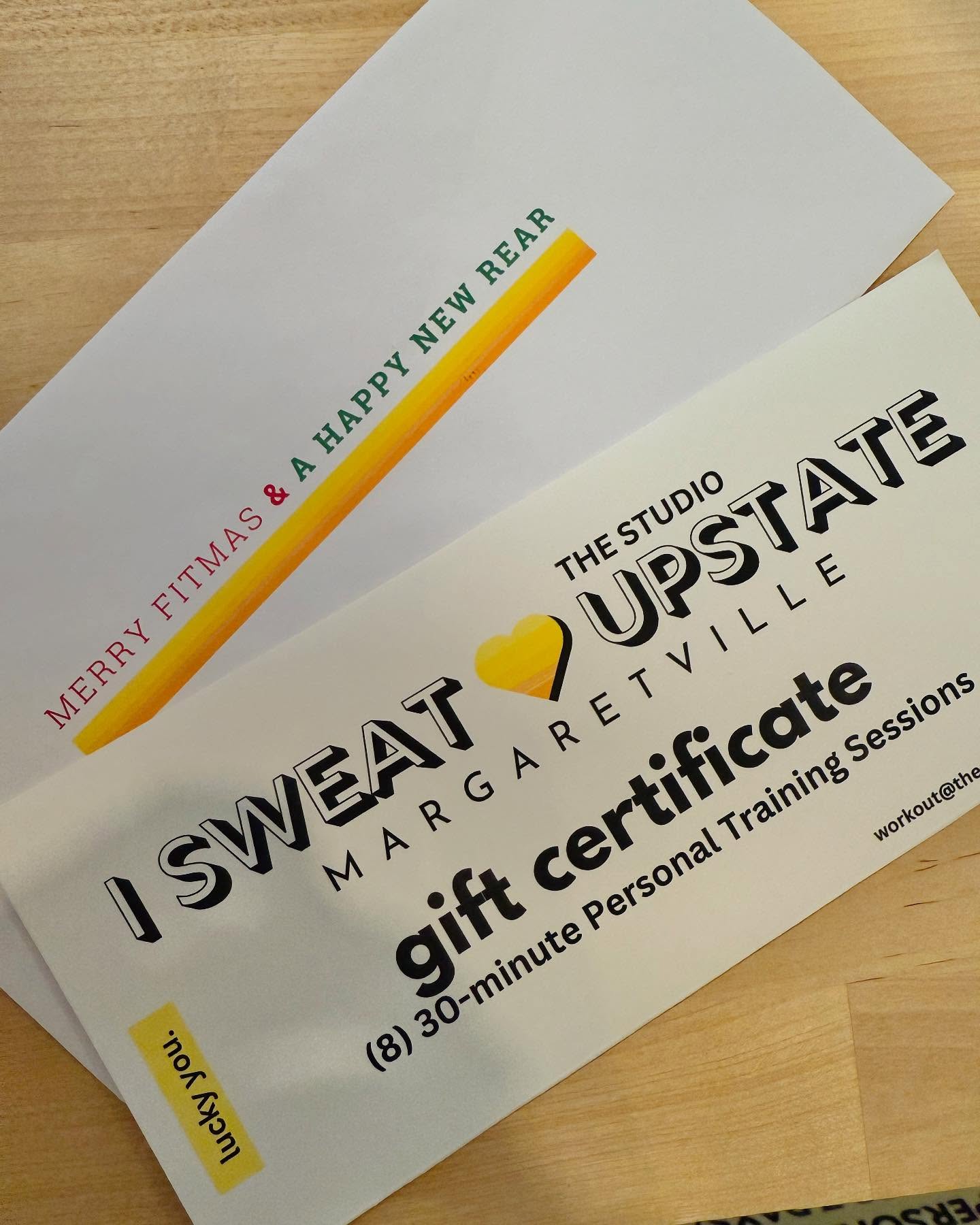 Dazzle them with the gift of fitness and a future with a hot booty. The perfect way to tell your loved ones they're getting fat, I mean fit. (We are not responsible for Christmas morning fights.)
Grab one for memberships or personal training and stuff their stocking right.
#workout #gym #stockingstuffer #fitness #catskills #shoplocal #gymmotivation #giftcertificate #muscles #holidays #visitmargaretvilleny #personaltraining