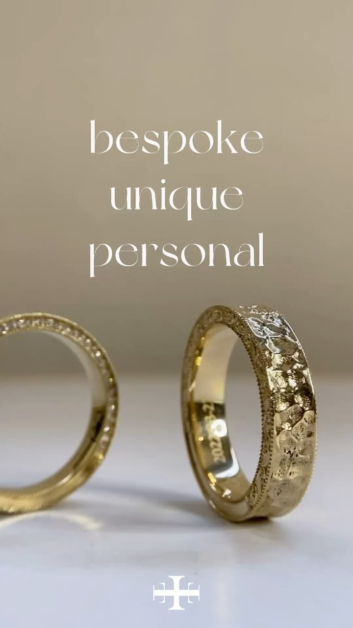 So many beautiful projects we’ve done that hasn’t been shared yet! Here’s one of my favourite wedding bands and our process for Angelica & Calvin back in 2021 💛 The couple had very unique vision for their wedding bands, and we were really excited to realise this design with them!