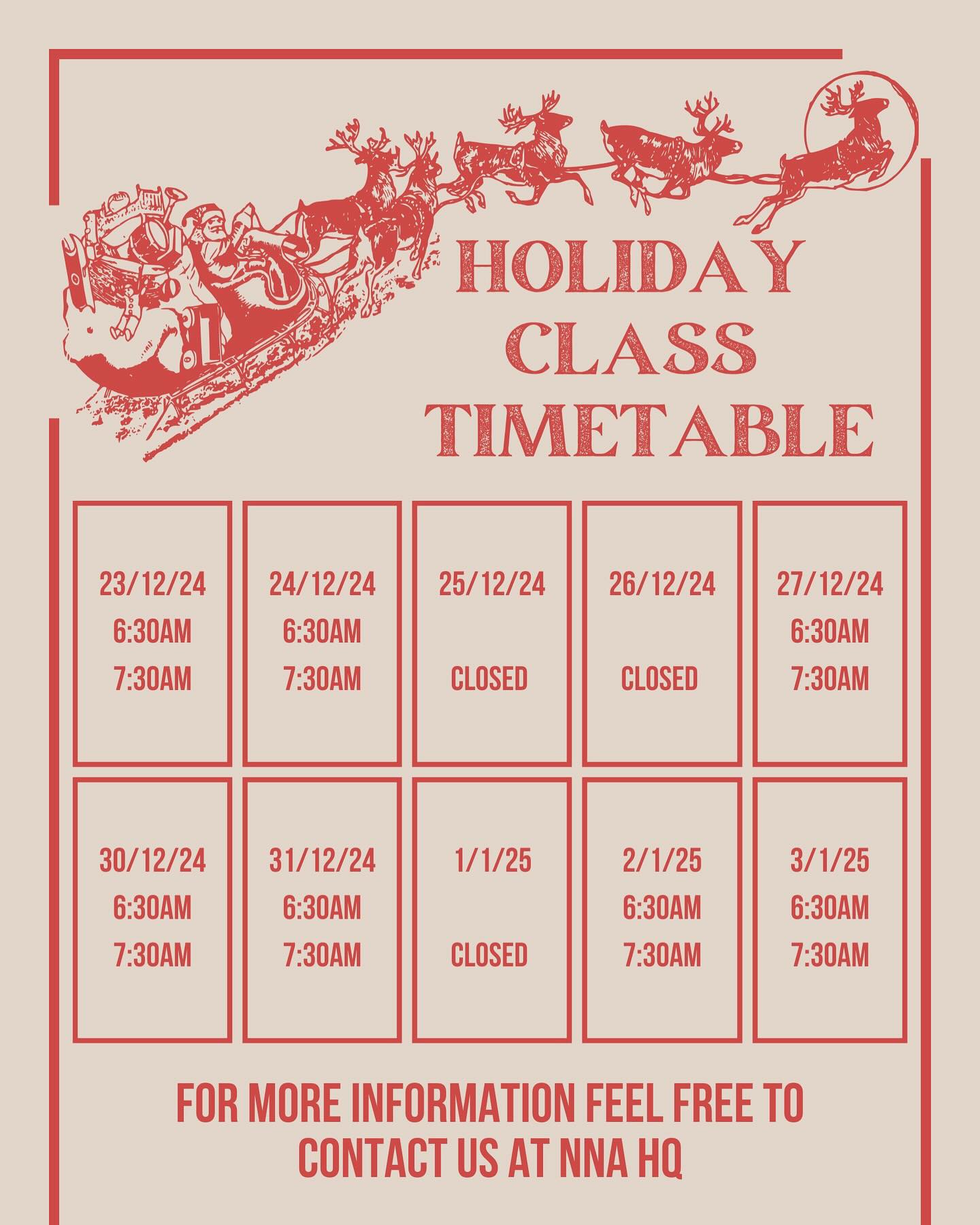 Fancy some exercise over the Christmas break? Join @kizzyj71 to get your sweat on over the silly season break! Good vibes and festive attire encouraged!!