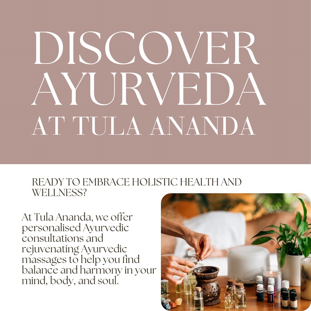 Discover the Wisdom of Ayurveda at Tula Ananda!!
Ayurvedic Consultations - Explore your unique dosha, uncover imbalances, and recieve personalised lifestyle and dietary recommendations.
Ayurvedic Massage (Abhyanga) - A deeply relaxing and therapeutic experience that promotes detoxification, boosts energy, and restores balance.
Location: Shop 1, 146-152 Fern Street, Gerringong NSW 2534
Contact: 0451 489 702
Visit our website to learn more and book your appointment: www.tulaananda.com.au
Experience the ancient healing wisdom of Ayurveda and start your journey to wellness today.
-
-
-
#Ayurveda #TulaAnanda #AyurvedicMassage #Abhyanga #HolisticHealing #WellnessJourney #NaturalHealth #explore #explorepage #fyp #like #comment #follow #massage #services #wellness #mind #body #soul #healing #spiritualhealing #spiritual #spirituality