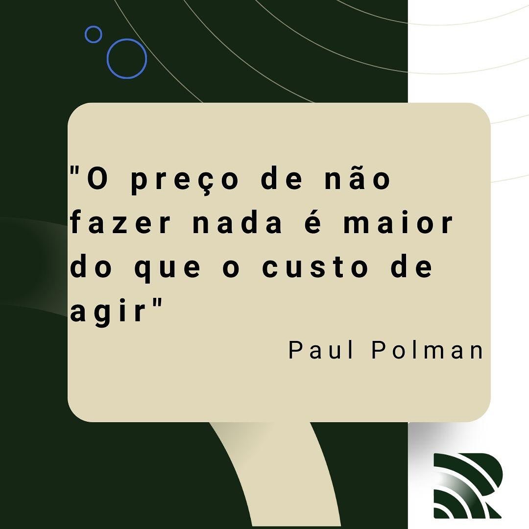 Muitas vezes achamos que investir em mudanças no processo operacional, de gestão para adequar a práticas mais sustentáveis vai sair caro e não ter retorno. Mas a inércia quanto à mudança pode custa muito mais! Você já pensou nisso? #esg #estratégiassustentáveis