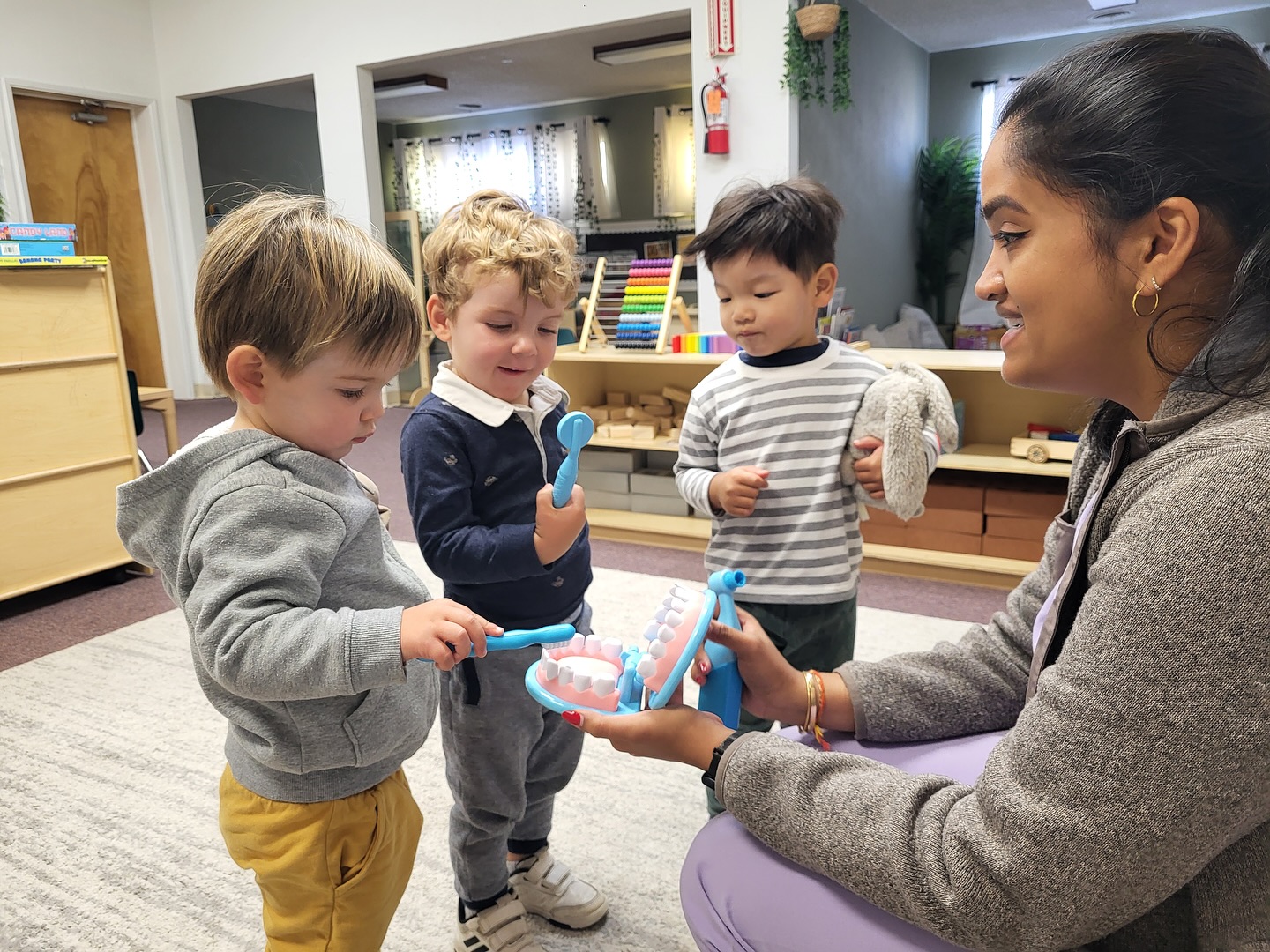 Thank you @campbellpediatricdentistry for taking the time to visit our preschool and teaching our little ones the importance of dental hygiene! You have left a lasting impression—and brighter smiles! 😁