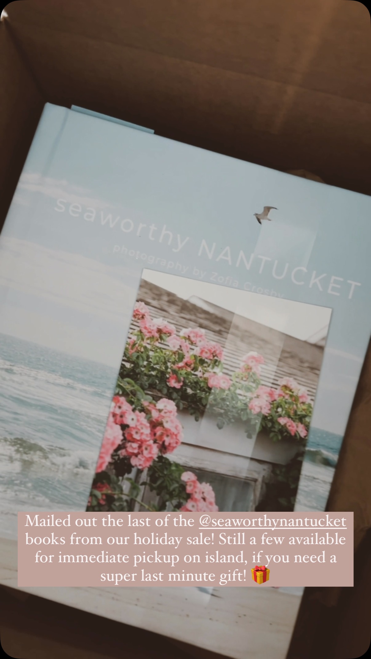 Seaworthy Nantucket books are in stock on island and ready for pickup! #nantucket #seaworthynantucket 🌊