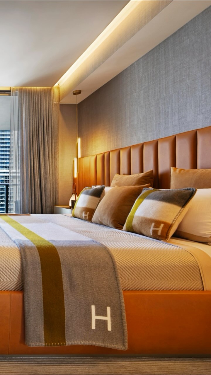 A modern, elegant and functional master bedroom @1010brickell