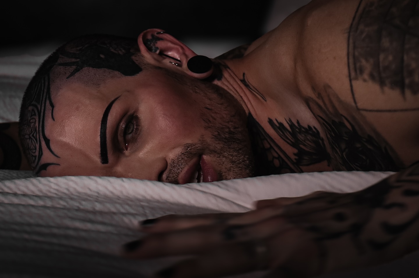 The intensity of the moment leaves him breathless, his body charged with anticipation, every second stretching into eternity as he succumbs to the electric pull of desire.