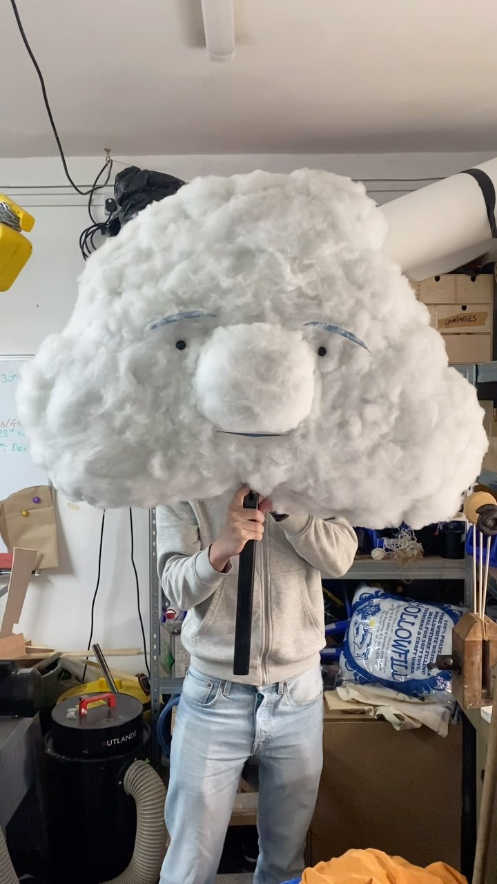 One of the many puppets we’ve produced this Christmas, the Cloud has been a favourite all round! Starring in ‘The Snowflake’ by Benji Davies currently on at @therepbirmingham and co-produced by @littleangeltheatre and @polkatheatre.
Lovingly made by @mcrofton at Little Angel Studios.
#puppetry #puppet #puppets #puppetmaking #puppetmaker #theatre #benjidavies #thesnowflake #cloud #clouds #puppetsofinstagram