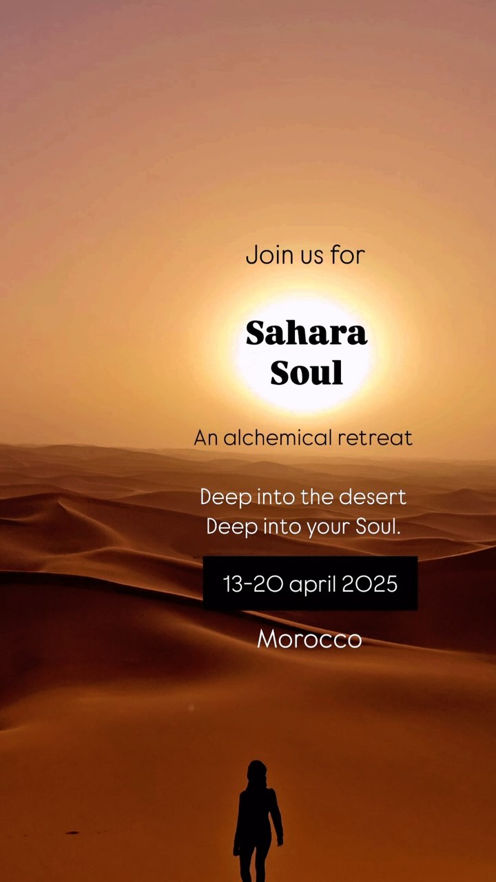 
𝐒𝐚𝐡𝐚𝐫𝐚 𝐒𝐨𝐮𝐥
𝘑𝘰𝘪𝘯 𝘶𝘴 𝘧𝘰𝘳 𝘵𝘩𝘪𝘴 𝘰𝘯𝘤𝘦-𝘪𝘯-𝘢-𝘭𝘪𝘧𝘦𝘵𝘪𝘮𝘦 𝘯𝘰𝘮𝘢𝘥𝘪𝘤 𝘳𝘦𝘵𝘳𝘦𝘢𝘵
Deep into the desert,
Deep into your Soul.
𝘈𝘱𝘳𝘪𝘭 𝟷𝟹–𝟸𝟶, 𝟸𝟶𝟸𝟻 | 𝘔𝘰𝘳𝘰𝘤𝘤𝘰
🏜️ Deeply connect with the Voice of your Soul
🏜️ Listen to- and align with the signs of Life
🏜️ Tune into clarity on your most magical next chapter
🏜️ Adventure with an amazing Soul Tribe for life…
…a limited number of spots remain for this alchemical adventure in Morocco!
We would love for YOU to join the crew today.
You know where the link is,
don’t you :) ?
🧡🐪