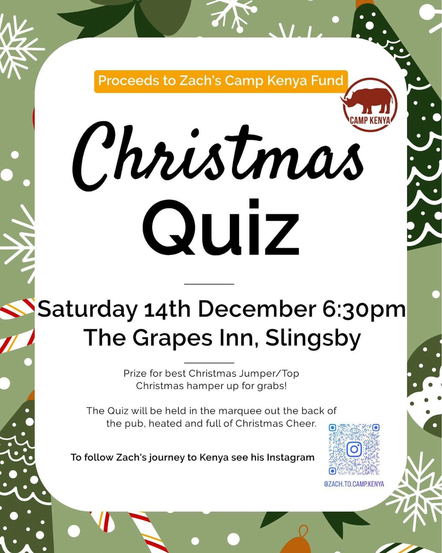 COUNTDOWN IS ON!! Less than 5 hours to go until quiz time @thegrapesinnslingsby. Get those Christmas Jumpers out and do some last minute Christmas revision before this evenings festivities!
Prizes to be won for best outfit and an epic raffle with all sorts of goodies to be won!
Who’s excited??
#christmas #quiz #raffle #prizes #hamper #pub