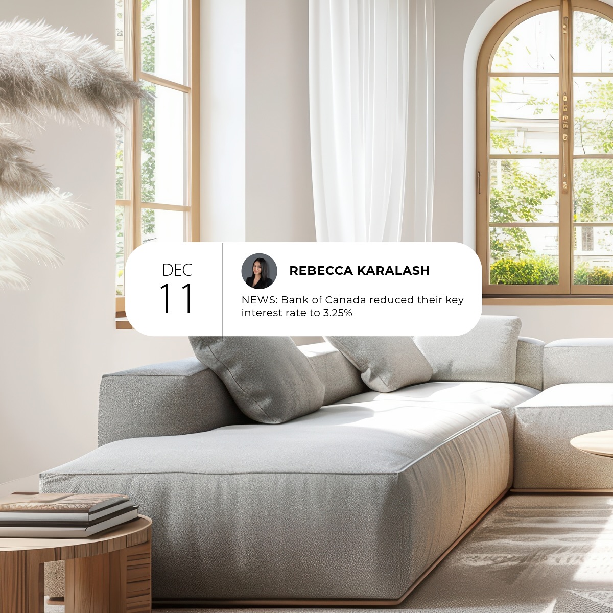 The Bank of Canada reduced its benchmark rate to 3.25% during is final rate announcement of 2024.
This fifth consecutive rate reduction is great news for current homeowners and prospective buyers, as it coincides with new mortgage rules taking effect this month.
For first-time buyers, especially those navigating the approval process alone, homeownership has felt seemingly impossible. These changes mark a significant step forward in making homeownership more attainable.
What’s changing? Here’s a few:
In July 2024, it was announced that lenders could offer 30-year amortizations on insured mortgages for purchasing new builds. Starting Dec 15th, 2024, this option will extend to all first-time buyers, covering not only new builds but also resale homes and condos.
What does this mean?
A longer amortization period spreads payments over more time, reducing monthly payment amounts. Smaller payments = more opportunities to achieve homeownership.
For existing homeowners
A new policy change now allows current homeowners to switch mortgage lenders without being subject to another stress test. However, this change comes with some restrictions including that the new mortgage must maintain the same amortization schedule and loan amount as the current one. Still, it removes a significant barrier for those seeking a lender better suited to their needs.
Hit the follow button to be kept informed on future rate changes 👌🏼
Rebecca Karalash | Realtor®
📱 204-688-6406
🌍 www.rebeccakaralash.com
.
.
.
#winnipegrealtor #winnipegrealestate #realestateagent #winnipegrealestateagent #homebuyingtips #firsttimehomebuyer #buyers #interestrates #bankofcanada