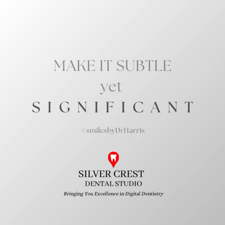 Subtle changes with Silver Crest have a significant impact on the lives of our patients! DM us to book your smile transformation with us today!!
#smiledesign #smilemakeover #teethwhitening #smile #cosmeticdentistry #veneers #teethbleaching #clearaligners #aligners #fyp