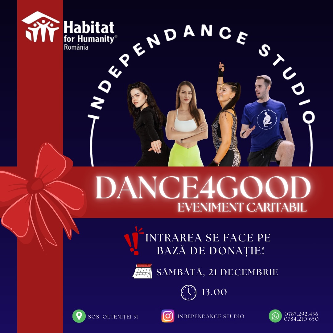 🚨SCHEDULE UPDATE🚨
Suntem onorați să o avem alături de noi pe @kikiconstantinescu la prima ediție a evenimentului DANCE4GOOD.
Împreună cu ceilalți invitați, @ancaelenasava şi @mihaelagheba.ro, dansăm împreună pentru fapte bune!
Completează formularul ➡️ bio şi vino şi tu!