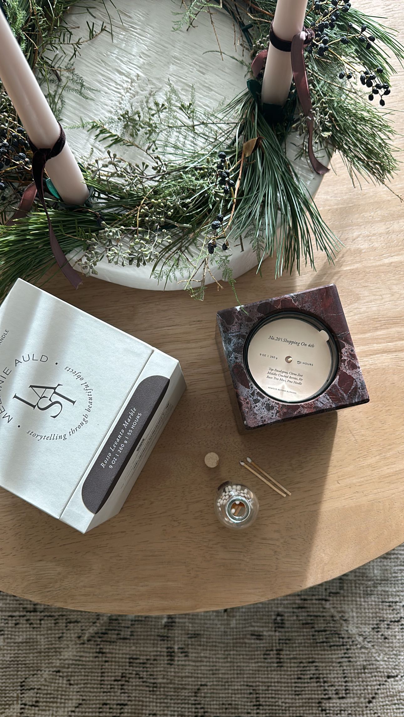 @designcollectivestudio is giving away a free stone sleeved candle to one lucky winner, so go check out their profile and enter to win. @lastcandleco and @melanieauldjewelry have come together to create something really special, beautiful stone sleeves and lovely smelling candle inserts. I’m currently enjoying No. 20 | Shopping on 4th….Nothing says Christmas like a the glow of a candle and the smell of fresh pine.
