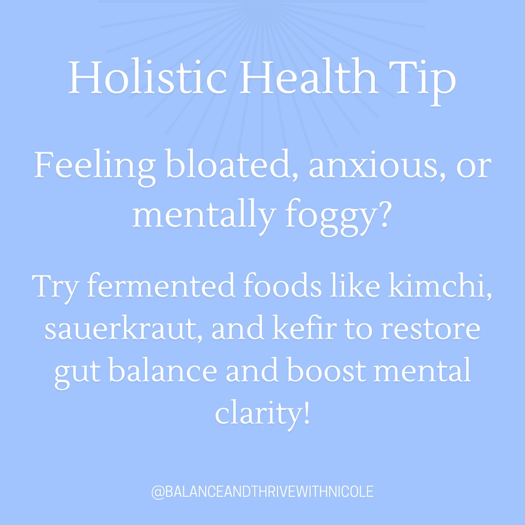 Your gut is talking... are you listening? 🤔
That bloating, brain fog, or random mood swing might not be “just a bad day” — it could be your gut calling for help. Your gut microbiome plays a MAJOR role in your mental well-being. In fact, about 95% of your body’s serotonin (your natural mood stabilizer) is produced in the gut! 🧠✨
One simple yet powerful way to support your gut is by adding fermented foods to your diet. Think kimchi, sauerkraut, kefir, miso, and yogurt. These foods are packed with probiotics — the good bacteria your gut craves to stay balanced. A balanced gut means better digestion, sharper mental clarity, and improved emotional well-being. 🌿
If you’ve been feeling “off,” it might be time to give your gut a little extra love. Start small by adding one fermented food to your daily meals and see how your body responds.
💬 Comment below: Do you already incorporate fermented foods into your diet? Which is your favorite? And don’t forget to like, follow, and share for more holistic health wisdom!
#GutHealth #FermentedFoods #HolisticHealing #Probiotics #WellnessTips