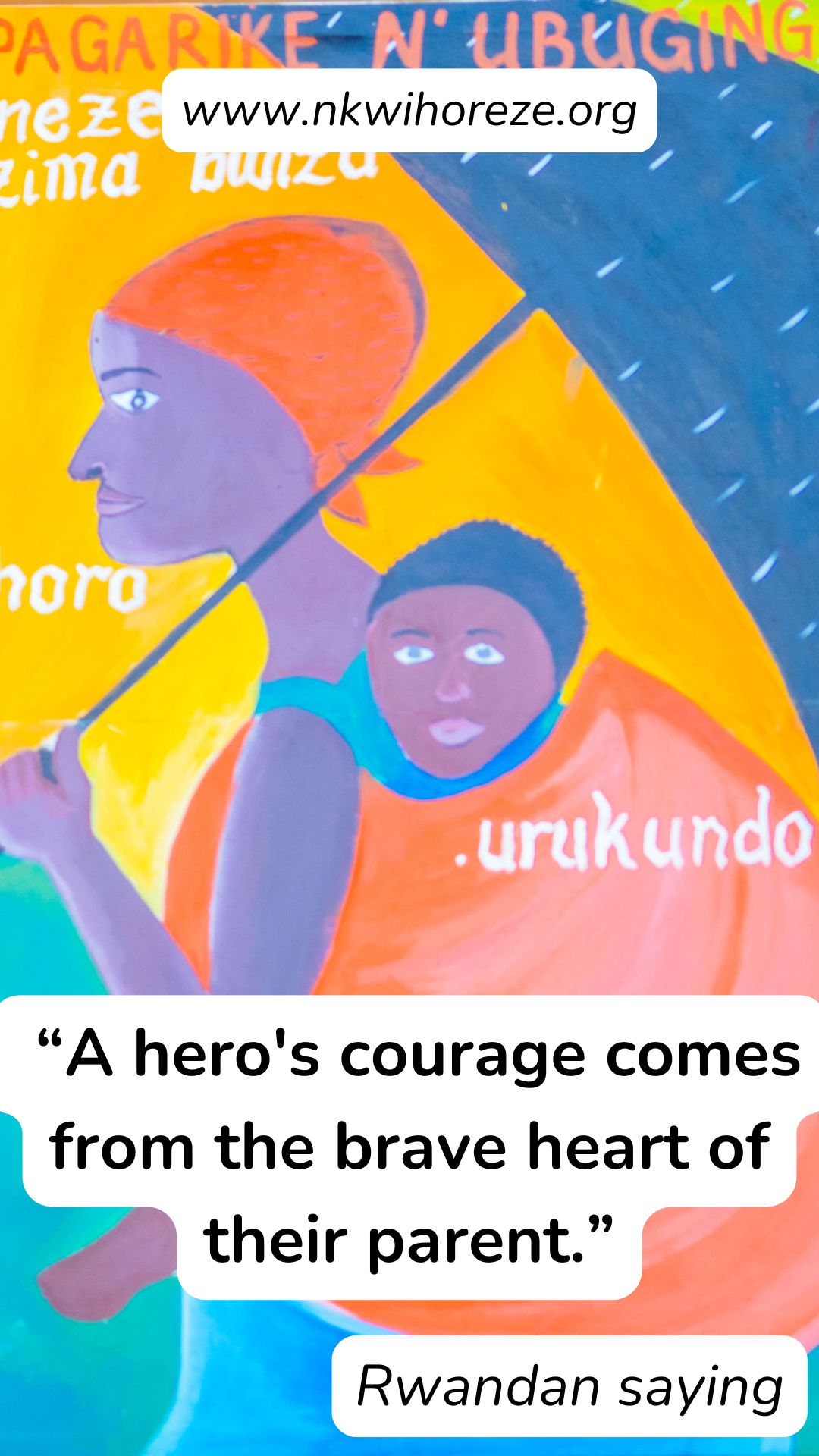 As the year 2024 draws to an end, we reflect upon a Rwandan saying, "A hero's courage comes from the brave heart of their parent."
“Inkomoko yintwari n’umubyeyi w’umutima ugira ubutwari.”
The Nkwihoreze team invites you to celebrate the most precious gifts that don't come wrapped in paper—love, care, wisdom, and time.
We thank and celebrate the parents, carers, siblings, friends, aunts, uncles, cousins and grandparents who make our lives special. Share in the warmth of the season with us.
Your Nkwihoreze Family
#nkwihorezeproject #artsforresilience #childrensmentalhealth #trauma #intergenerationaltrauma #childrensrights
#ucl #socialresearch #ahrc
#art