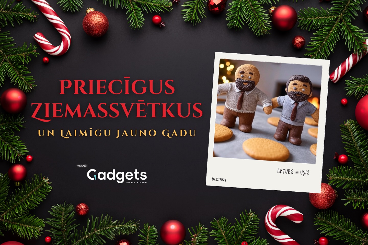 🎄 Priecīgus un sirsnīgus Ziemassvētkus! 🎄
Novēlam jums patiesu mieru, mīļus smaidus un īstu prieku šajos svētkos, kā arī, lai nākamajā gadā piepildās pat vistrakākie mērķi. ✨