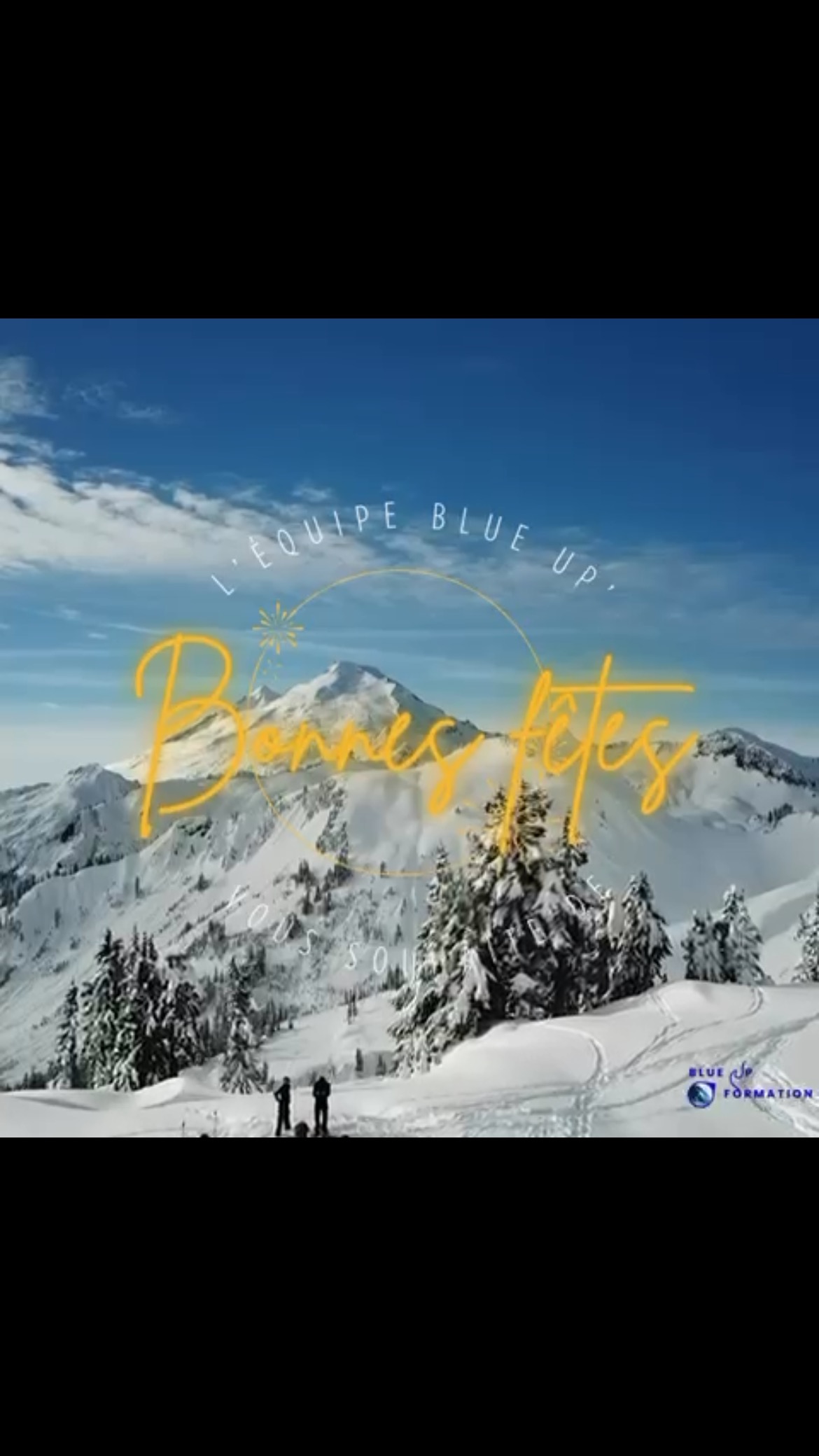 Tout l’équipe Blue Up’ vous souhaite de belles fêtes de fin d’année ! #fetesdefindannee #cielbleu💙