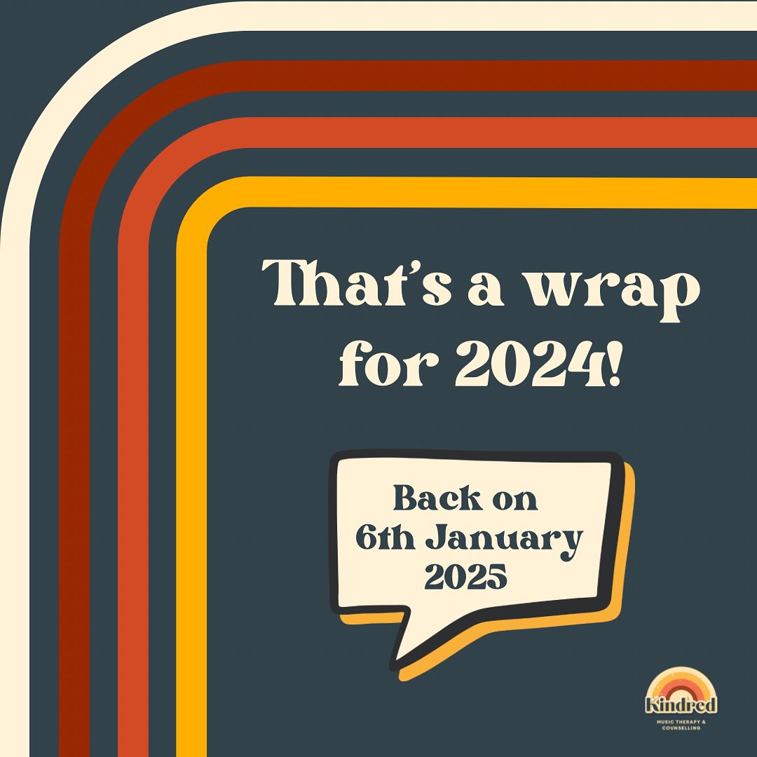 That’s a wrap for 2024 folx! It’s been a huge year of many ups, while our biggest challenge has been in the last few weeks. We are still going and fighting strong for the upcoming NDIS review!
The Kindred team is taking a well-earned break from today and we’ll be back fresh and ready for a brand new year on 6th Jan 2025.
Next year we have some very exciting new service offerings coming! Keep your eyes peeled for those updates coming soon.
Stay safe everyone! 🧡