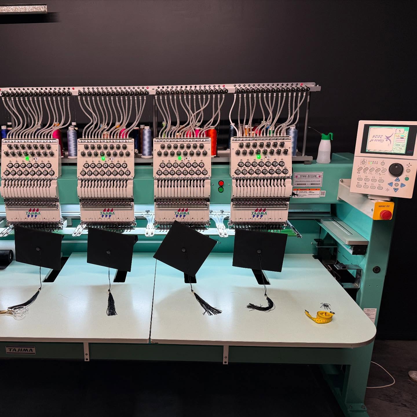 Last minute job for #lumenchristi #classof2024! 80 hats done in a 24 hour turnaround!