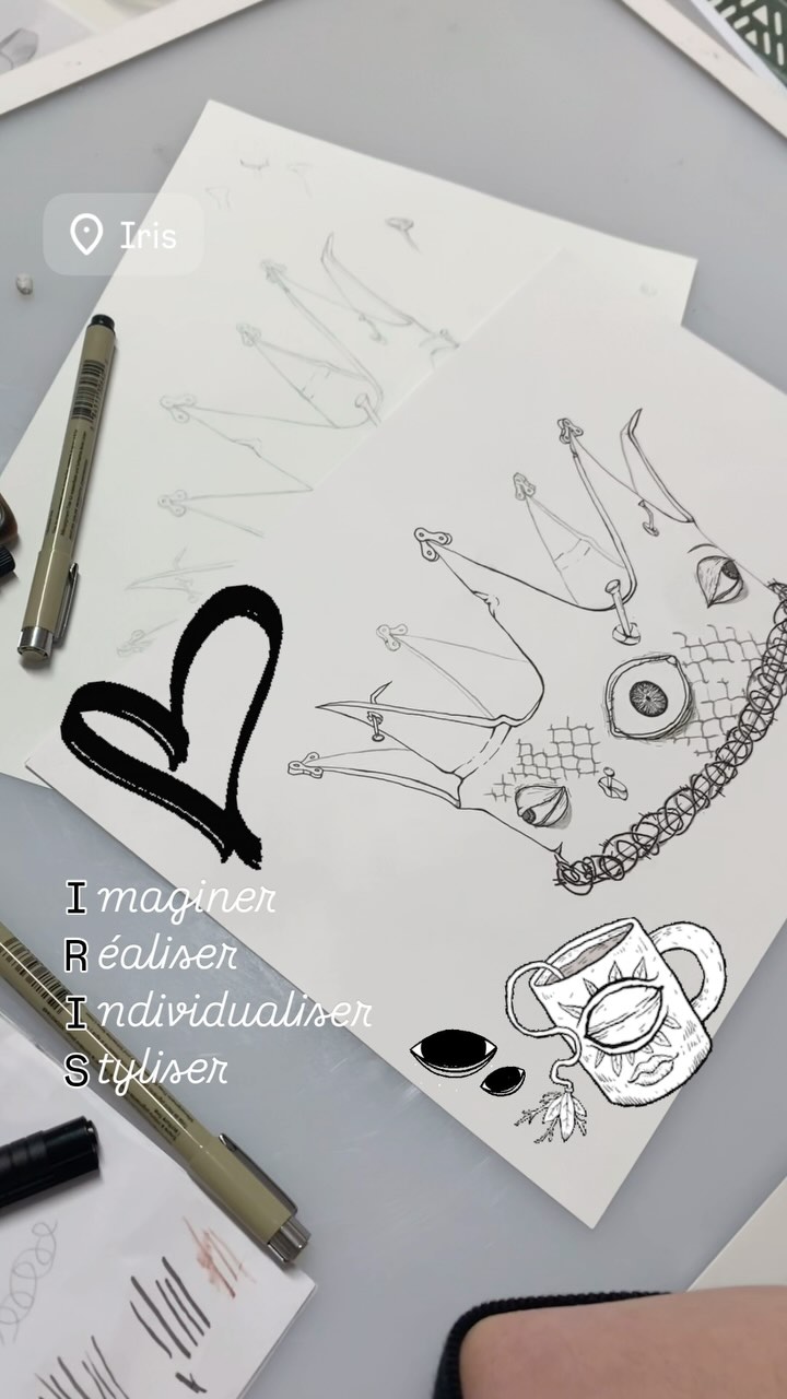 Une dessin original de Ely qui a beaucoup d’imagination et de précision dans l’exécution de ses œuvres. #dessinmanga #dessinenfant #coursdedessin #coursdedessinlausanne #micronsakura #fabercastellpittartistpen #crown #creepyart #eyedrawing #inkdrawing