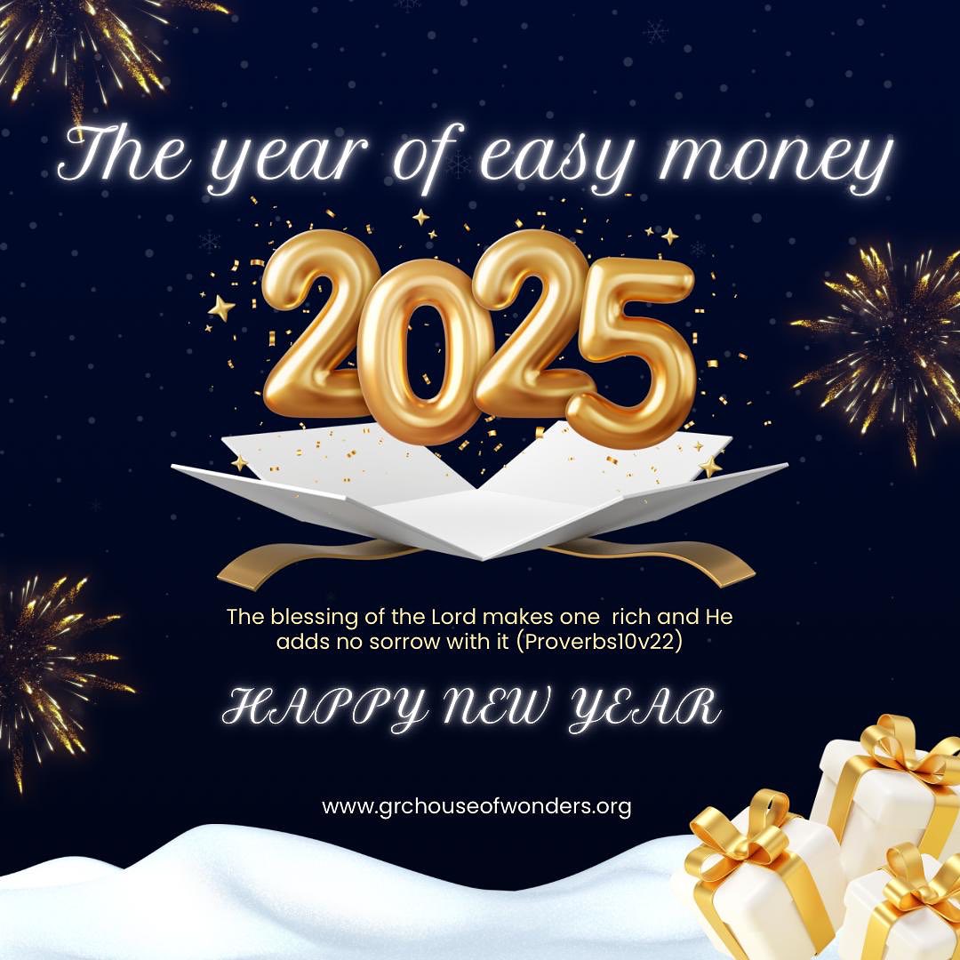 WELCOME TO THE YEAR OF EASY MONEY 🚨
1-YOU WILL NOT STRUGGLE
2-YOU WILL HAVE ACCESSES
3-YOU WILL SUCCED BY THE HOLY SPIRIT
4-YOU WILL NOT BE A BEGGAR
5-YOU WILL POSSESS AND TAKE OVER
6-YOU WILL PROSPER
7- YOU WILL MULTIPLY
8- YOU WILL HAVE THE RIGHT CONNECTIONS
9- YOU WILL BE FAVOURED
10- YOU WILL NOT FAIL BUT UPGRADE TO HIGHER DEGREES IN JESUS NAME.
RECEIVE !!