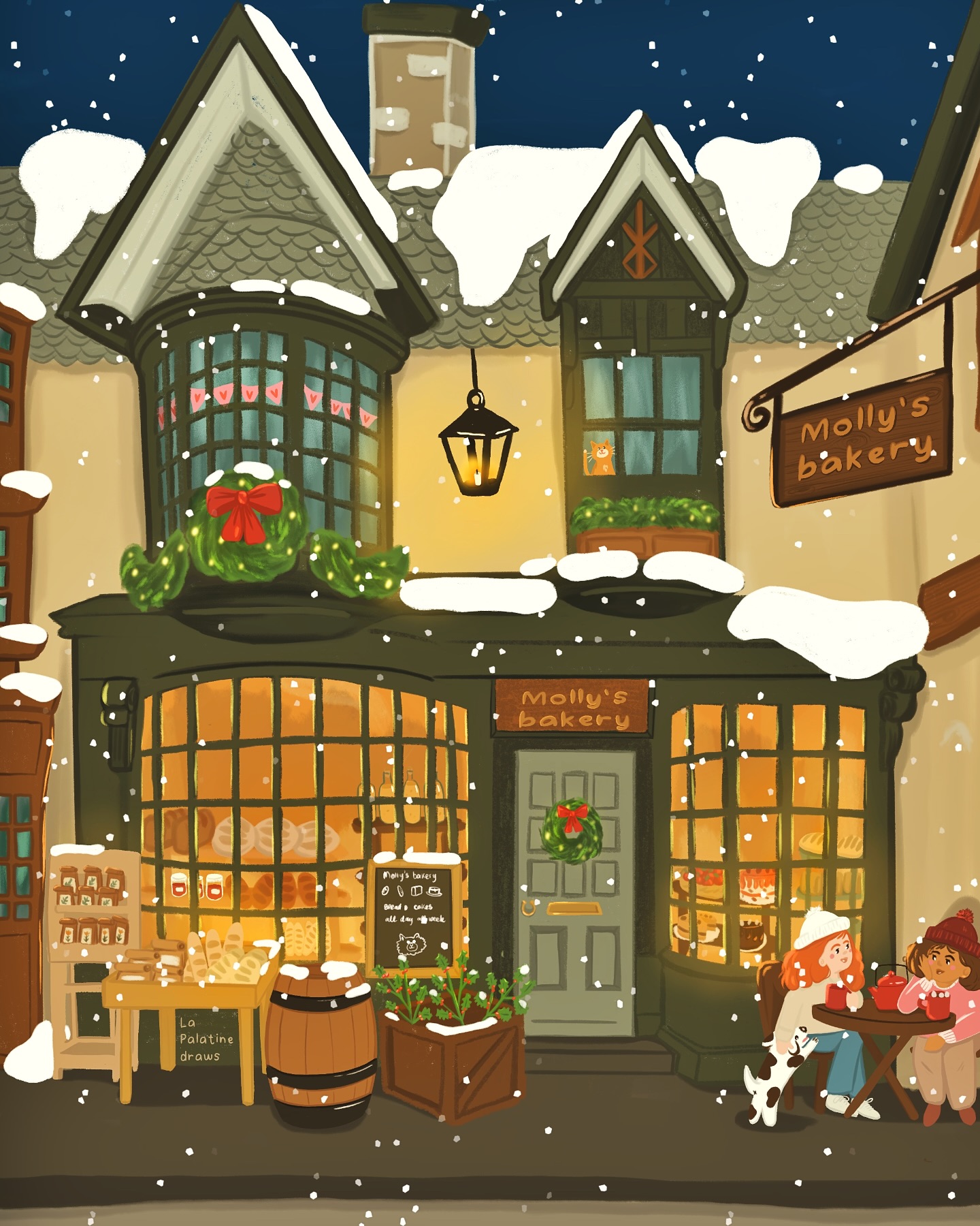 Si Molly avait une boulangerie à Édimbourg 💓 Mode Noël activé !
Merci à tous ceux qui ont passé commande sur la boutique pour les fêtes 😍
#lapalatinedraws #lapalatineboutique #lapalatine #christmas #edinbrugh #edimbourg #mollylespitz #procreate #kidlit #kidlitart