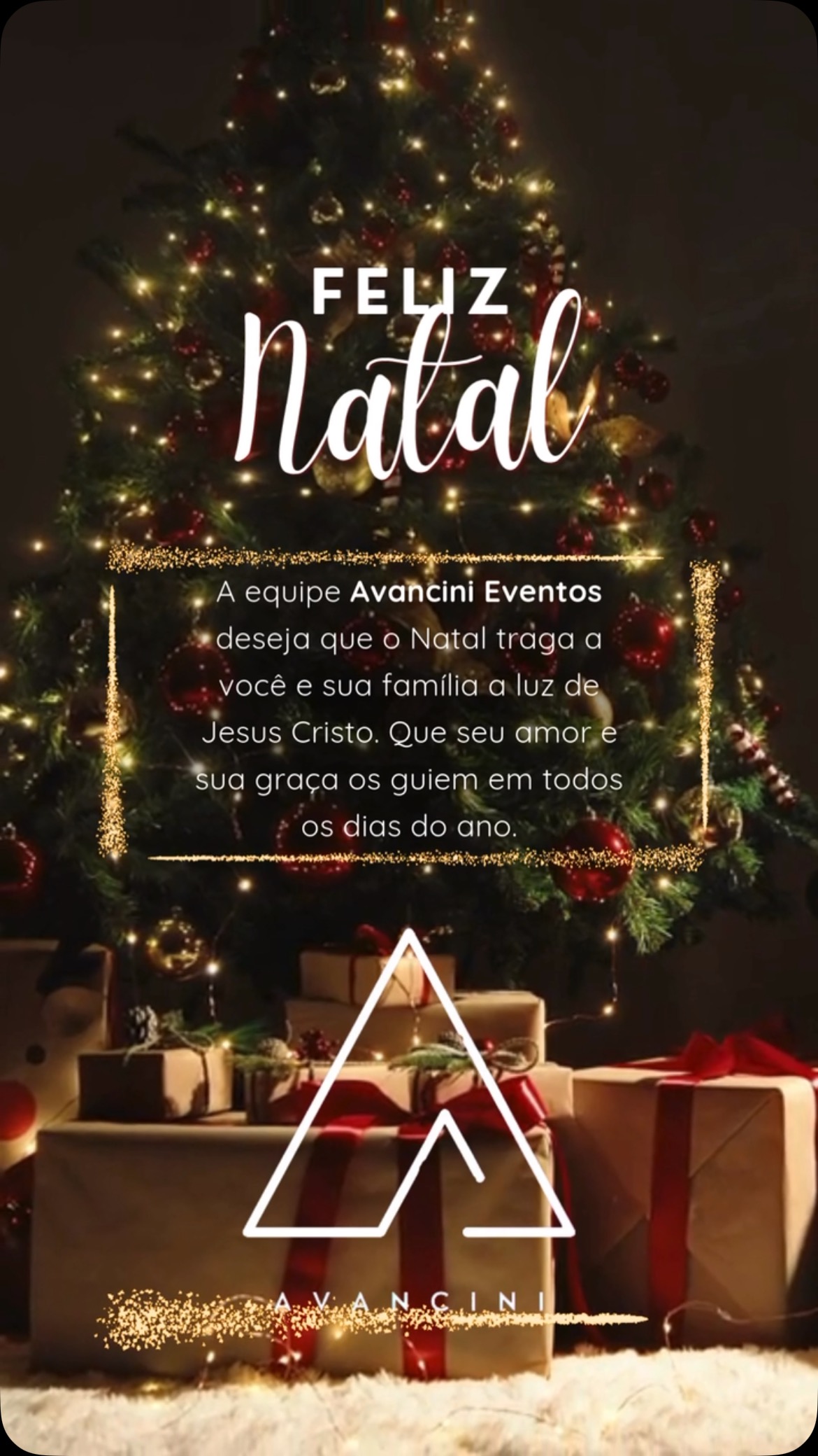 🎄✨ Feliz Natal com amor, da família Avancini! ✨🎄
Neste Natal, queremos fazer uma pausa para agradecer por cada momento compartilhado com vocês.
Somos mais do que uma empresa; somos uma família que ama transformar sonhos em realidade. E você faz parte disso. 💖
Que o espírito natalino encha sua casa de amor, sua vida de esperança e seu coração de alegria.
Do nosso lar para o seu, desejamos um Natal abençoado e um Ano Novo cheio de realizações. 🎁🌟
Com carinho,
Douglas, Simone e toda a equipe Avancini Eventos
📌 www.avancinievento.com
💡 Cuidando de cada detalhe para transformar eventos em memórias inesquecíveis.