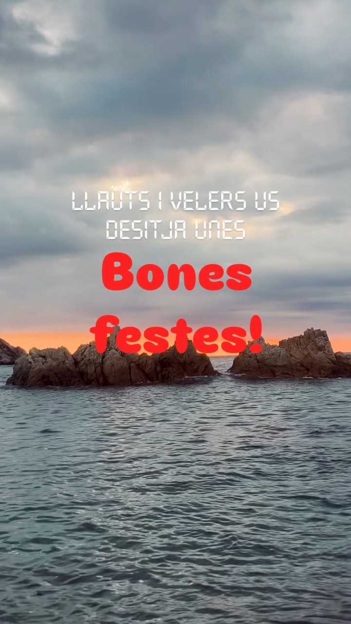 De part de tot l’equip us desitgem unes bones festes! Nosaltres continuarem treballant per donar-vos la millor experiència! 🫶🏼
~ Llaüts i Velers ✨
From the whole team we wish you happy holidays! We will continue working to give you the best experience! 🫶🏼
~ Llaüts i Velers ✨