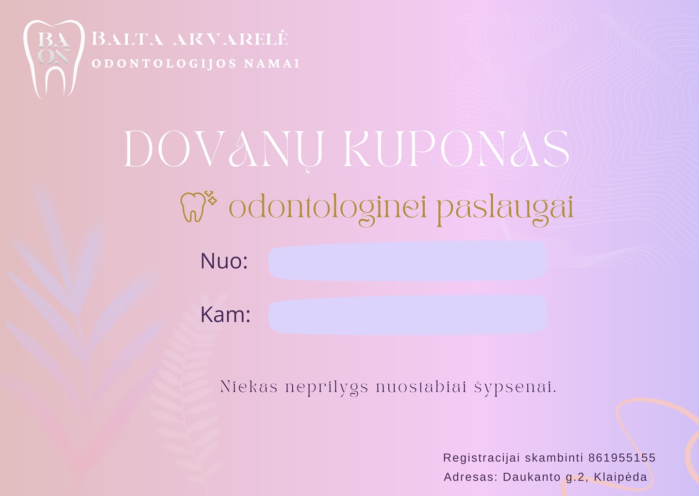 Puiki dovana šeimos nariams ir artimiesiems 🎄💫
Atsiimti galima Daukanto g. 2 Balta akvarelė - odontologijos namuose.