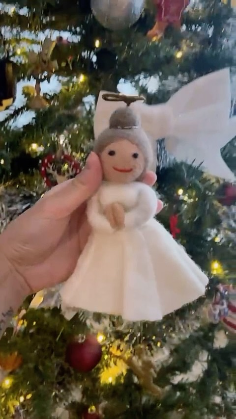 It’s that time of year when the angel takes her place at the top of the tree 🎄✨ Bringing a little holiday magic to home!