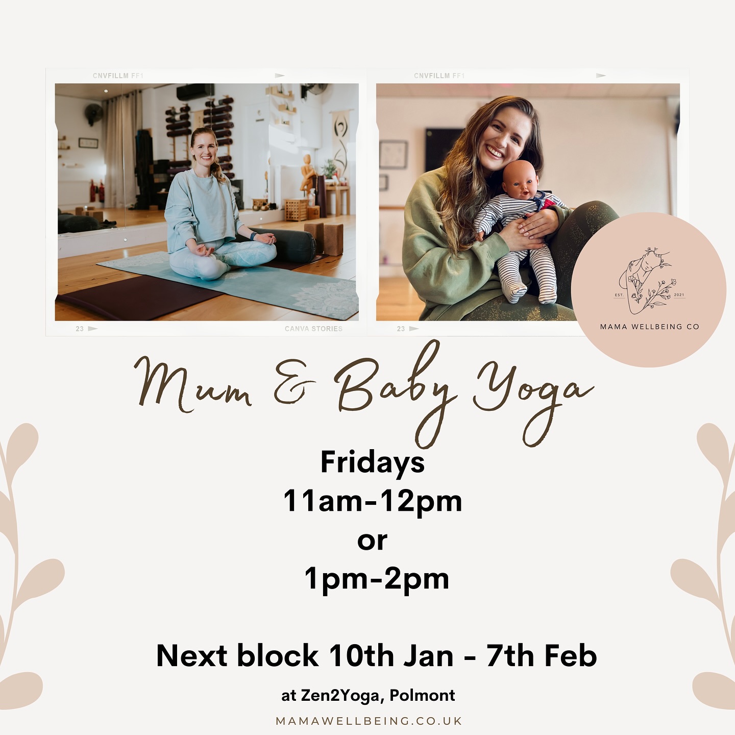 On maternity leave and looking to join a class that benefits both you and baby?
I have a couple of spaces remaining for the morning or afternoon for my mum & baby yoga class.
You and your little one are most welcome to join, our next block begins 10th January. No previous yoga experience needed.
Enjoy some movement, relaxation and fun with your little one, with a focus on postpartum healing.
And of course welcome to stay after class for a cuppa and mum chat, which is very important too!
Drop me a message to join and I can send over all the details.
Hope to welcome you soon,
Gilly x
#mumandbabyyoga #yogaclass #babyandmeyoga #babyyoga #yogaformums #babyclass #mumandbabyyogafalkirk #falkirk #forthvalley #postnatalyoga #postnatalyogafalkirk #polmont #postnatalhealing #mumfriends