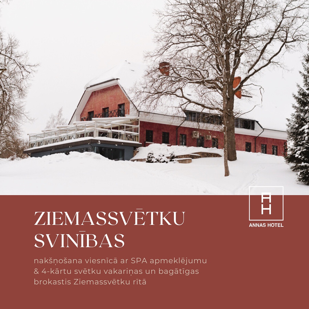 Mierpilnām un gardām ģimenes Ziemassvētku brīvdienām Annās vēl ir pieejamas pāris brīvas vietas
— LUX aparataments
— LUX apartaments ar balkonu
— Double de LUX
— Brīvdienu māja
Piesaki rezervāciju, mums zvanot 67722288 vai rakstot uz anna@annashotel.com