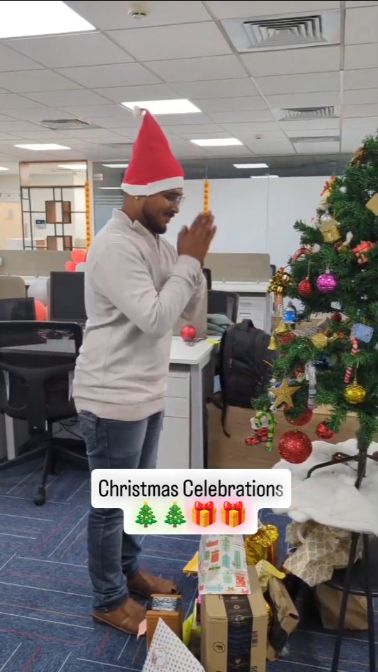 Christmas Celebrations in office.