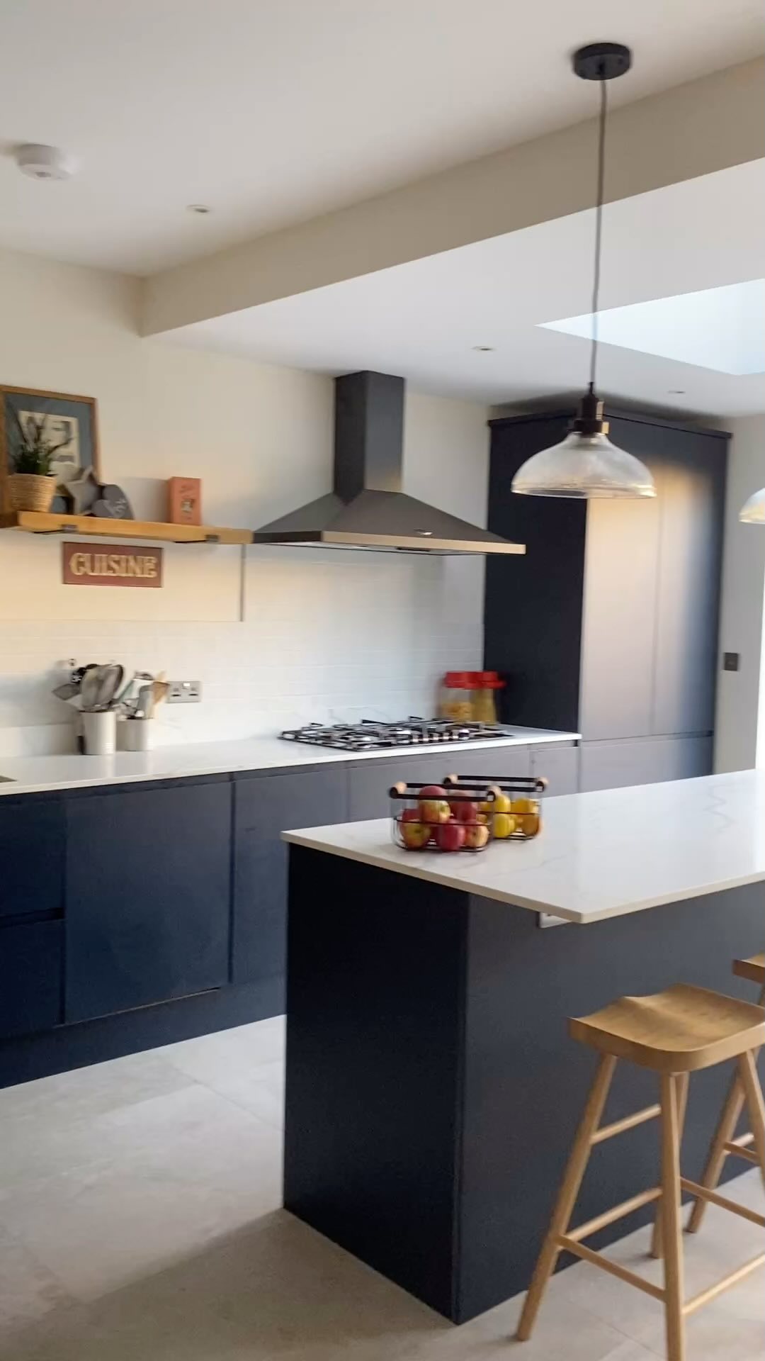 Extension to open plan kitchen and dining area, in Finchley house project. https://www.tamarcreative.com/interior-design-finchley-house2