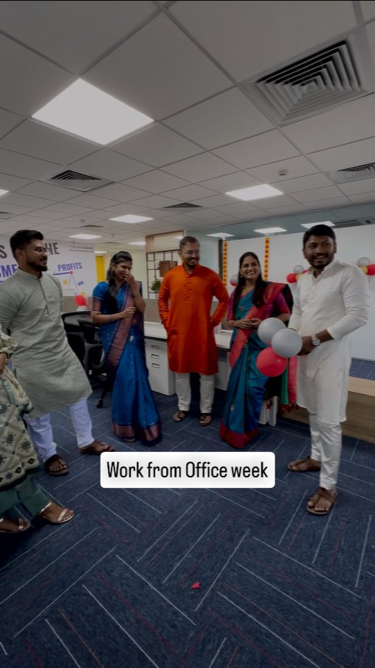When everyone’s dressed their best but dodging the camera like it’s a team meeting invite, so you just put random shots in the reel.
📸🪔 Traditional Day 1, Social Media Manager 0 #WorkFromOffice #TouchcoreCulture